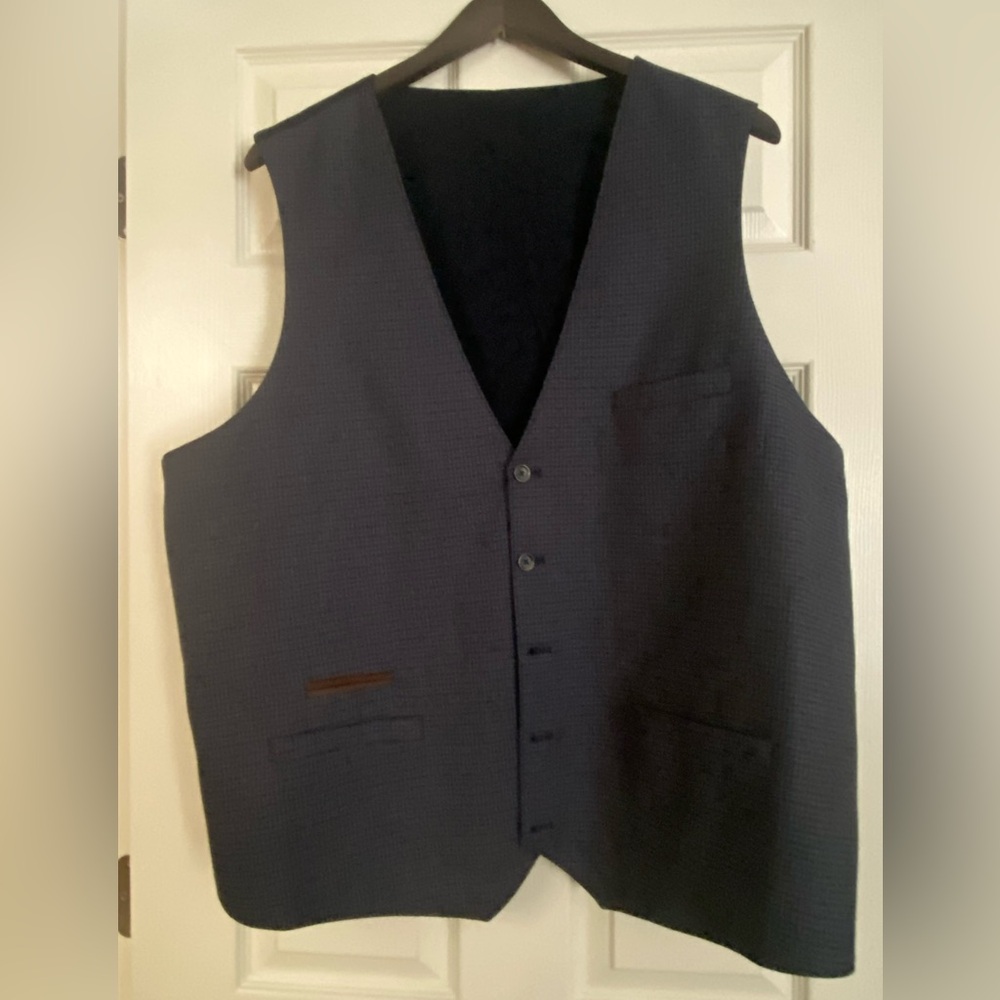 Men’s Oak Hill Reversible Plaid/Solid Vest 3XLT